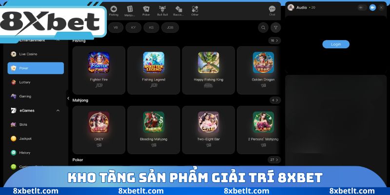 Kho tàng sản phẩm giải trí 8XBET